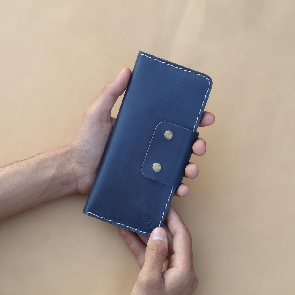 L1 LONG WALLET (BLUE GRAY)