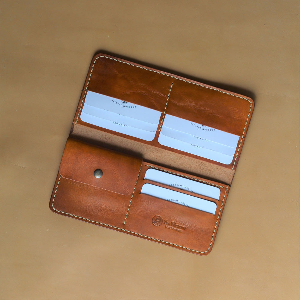 L1.5 LONG WALLET (DARK TAN)